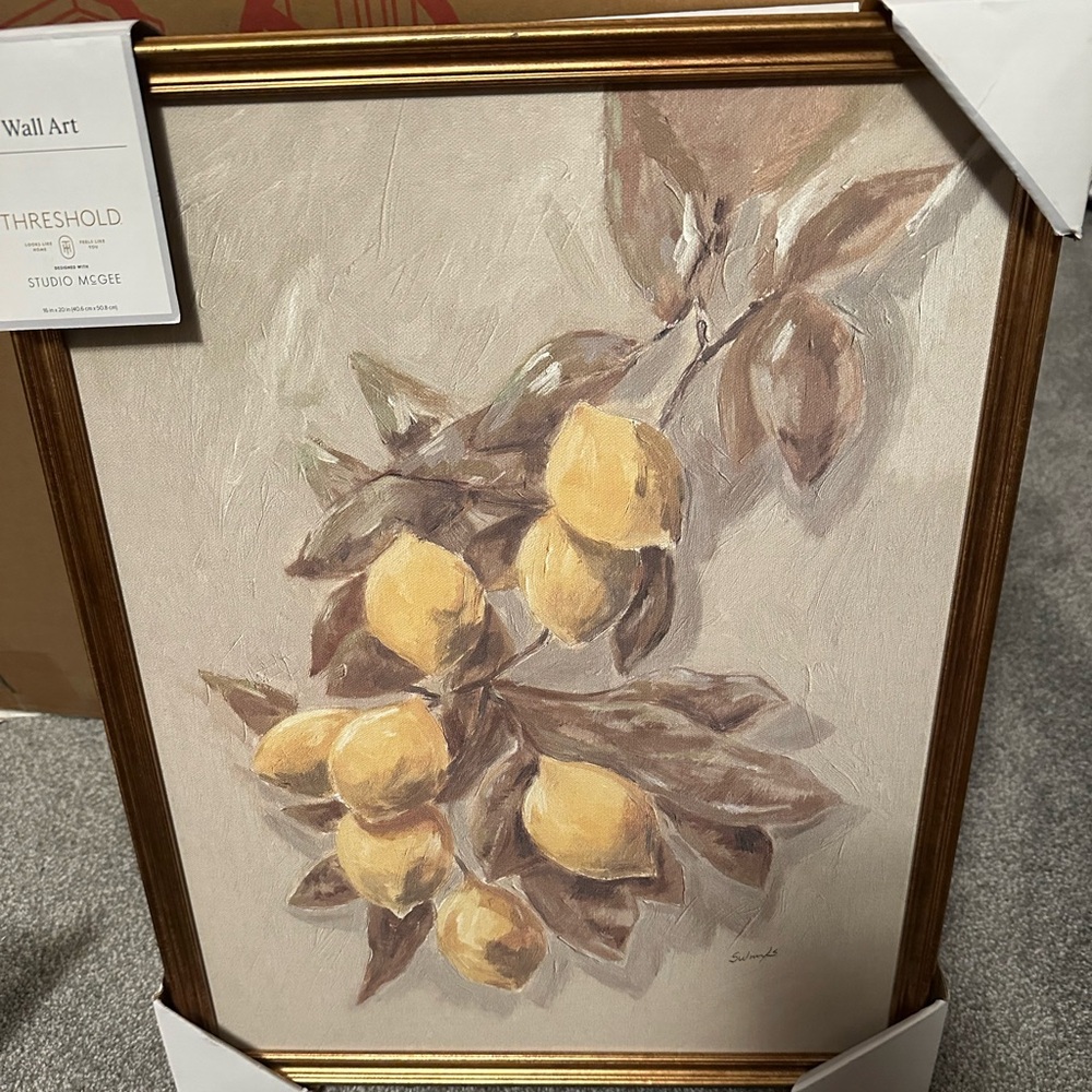 16"x20" Lemons Vintage Framed Wall Art - Picture 5 of 9